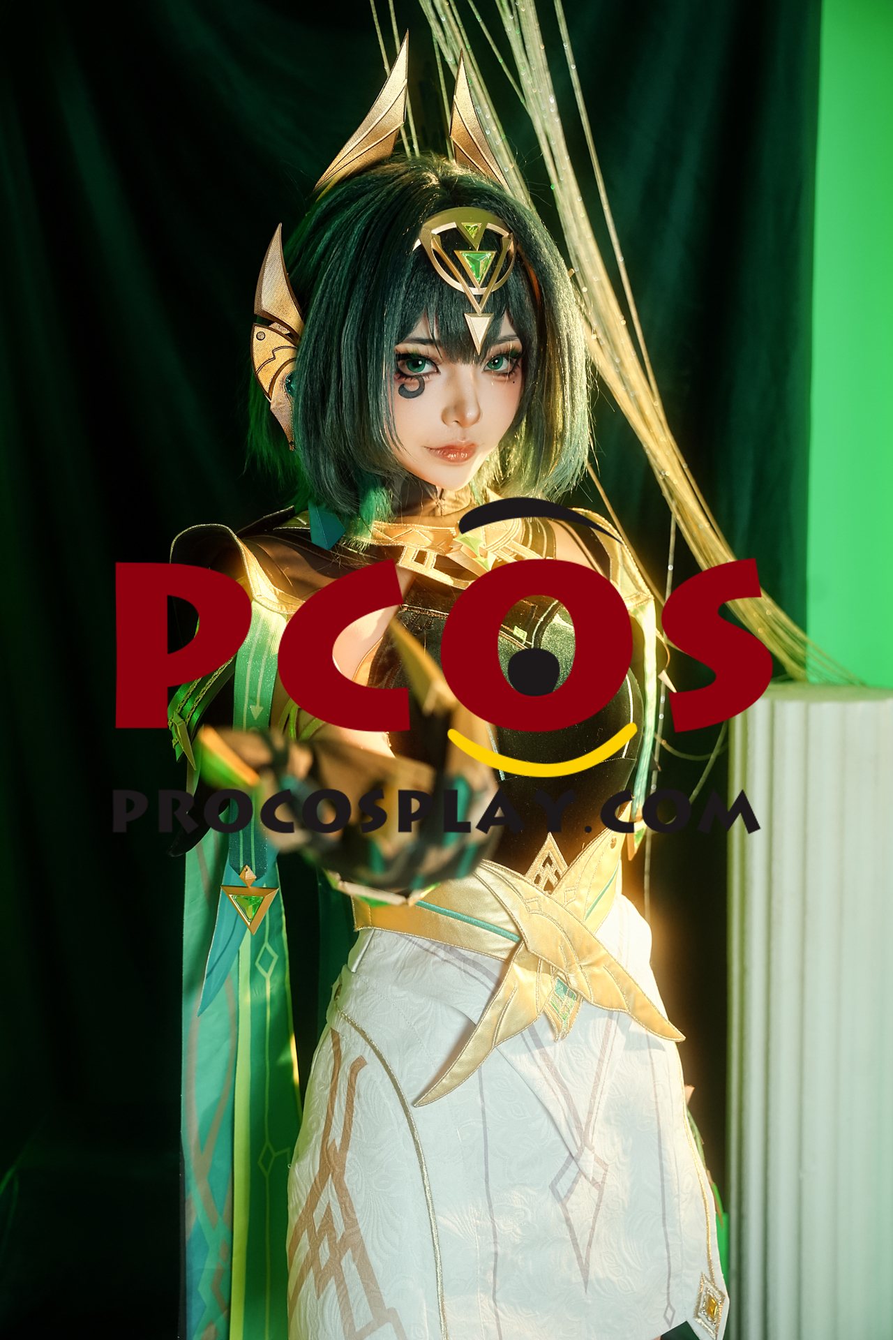 Game Genshin Impact Nefer Cosplay Costume C09730 Pleather Velvet Version