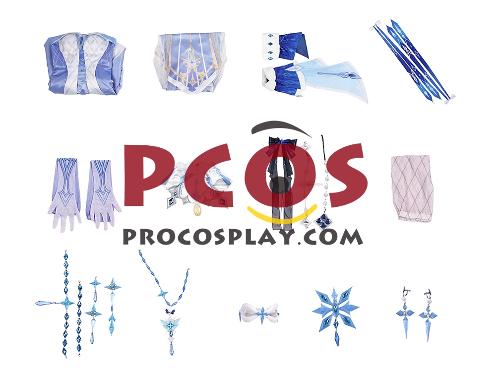 Game Genshin Impact Anastasya Feodorovna Snezhnaya Cosplay Costume Economic Version C10158E