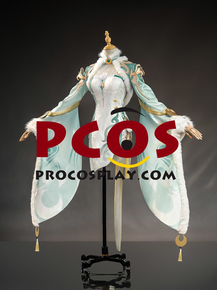 Game Genshin Impact Zibai Cosplay Costume Embroidered Version C09840