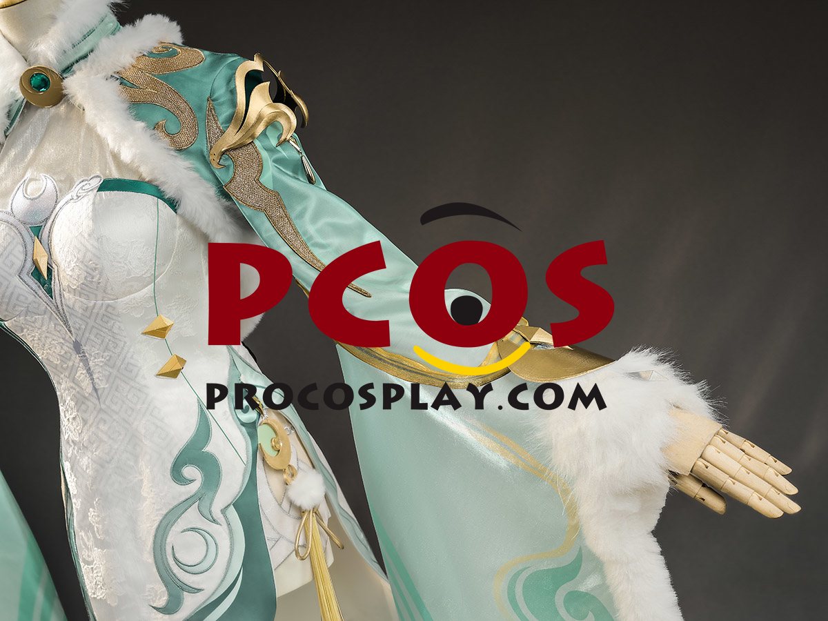 Game Genshin Impact Zibai Cosplay Costume Embroidered Version C09840