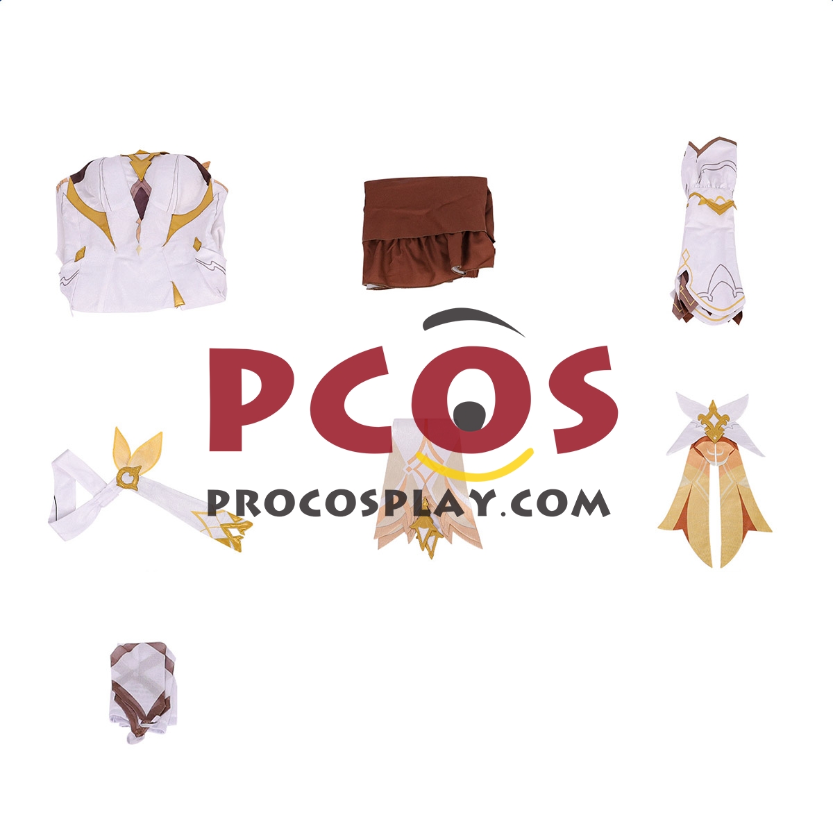 Game Genshin Impact Lumine Cosplay Costume Budget-friendly Version C09997E
