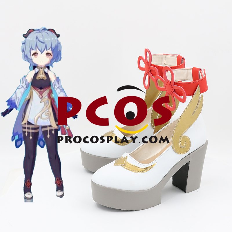 Genshin Impact Ganyu Cosplay Shoes mp006336