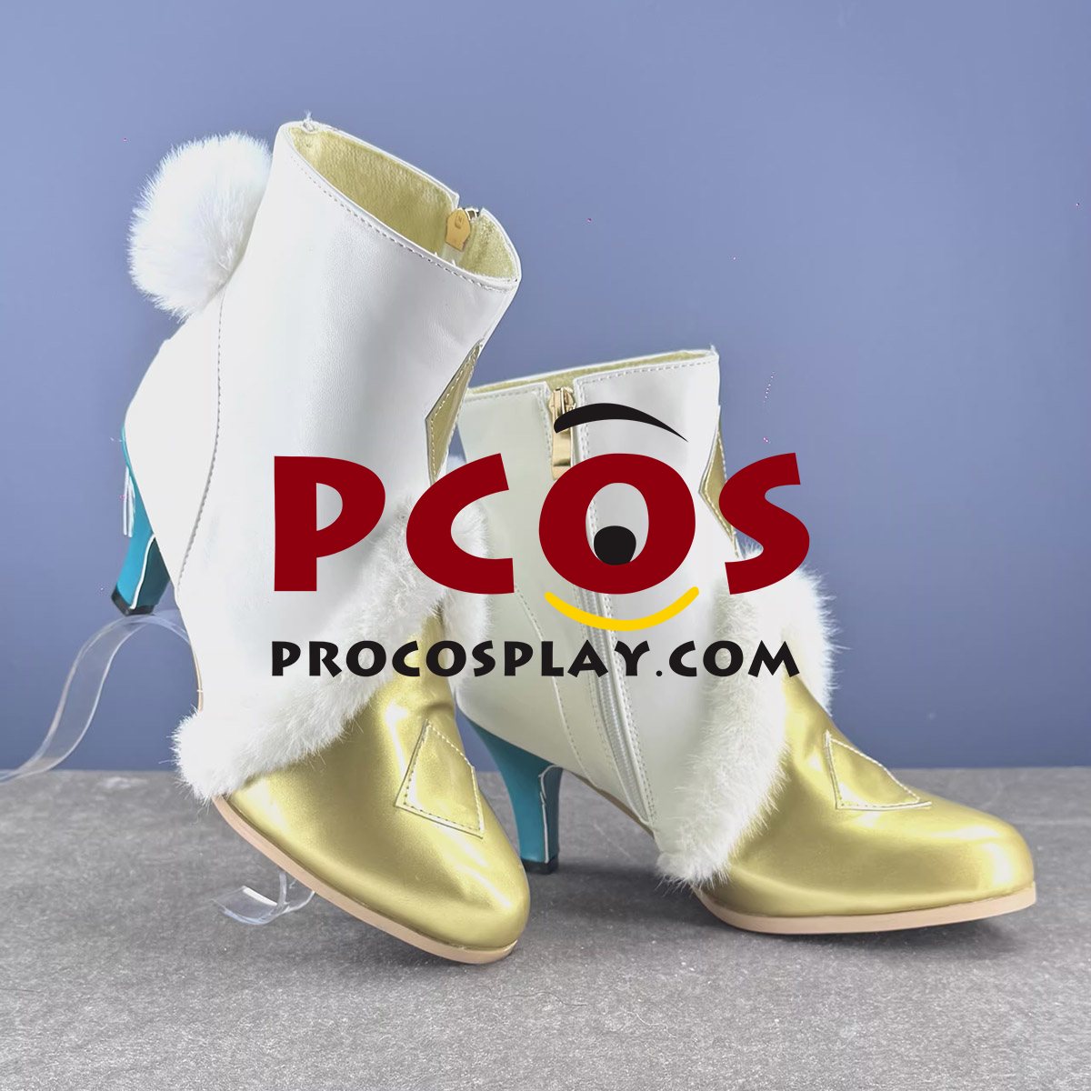 Game Genshin Impact Zibai Cosplay Shoes C09841