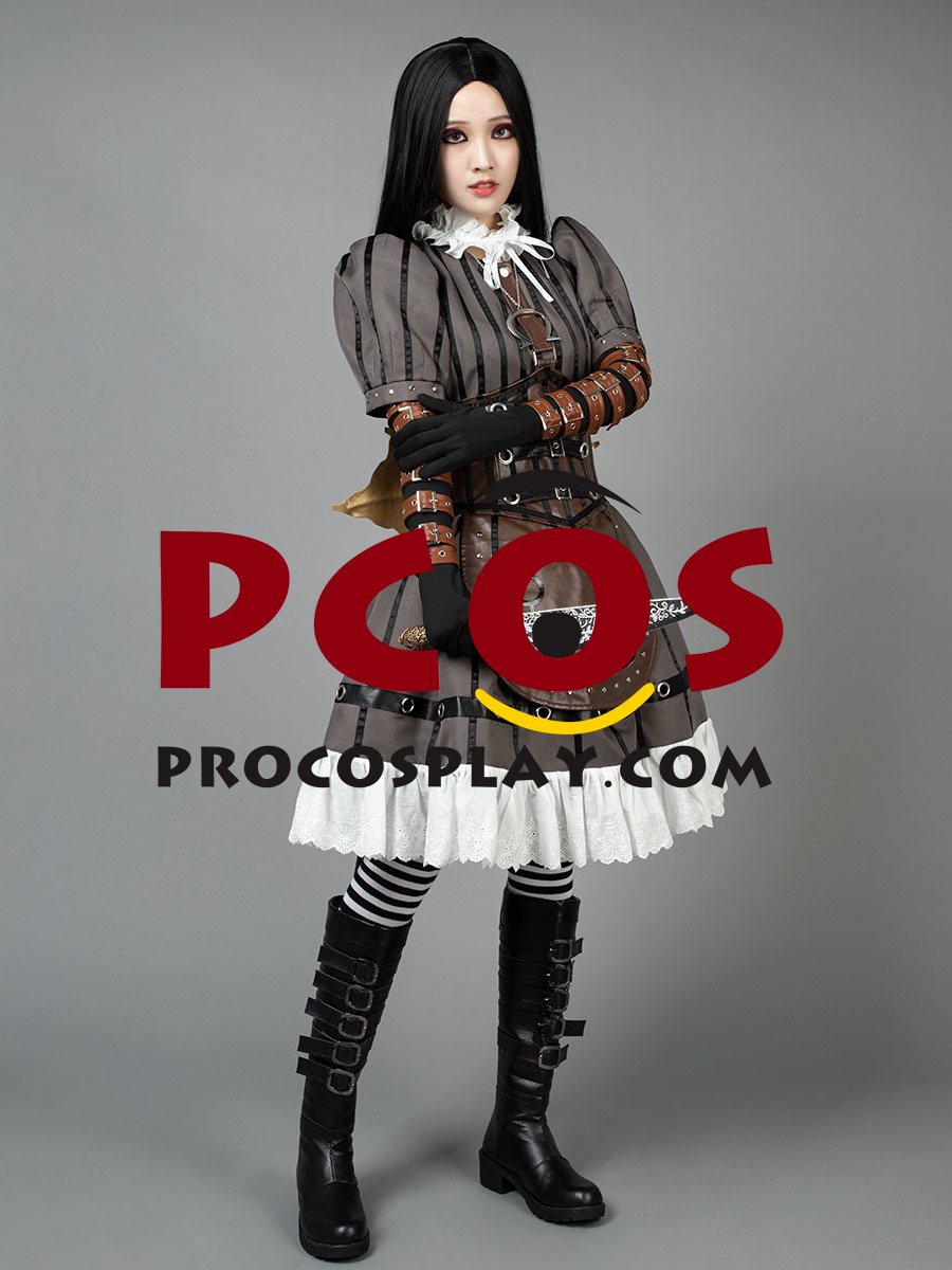 Madness Returns Alice Steamdress Cosplay Costumes mp000304