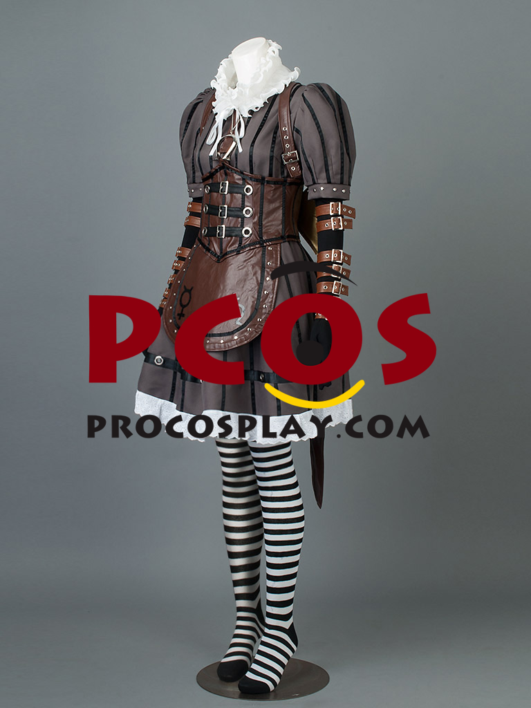 Madness Returns Alice Steamdress Cosplay Costumes mp000304