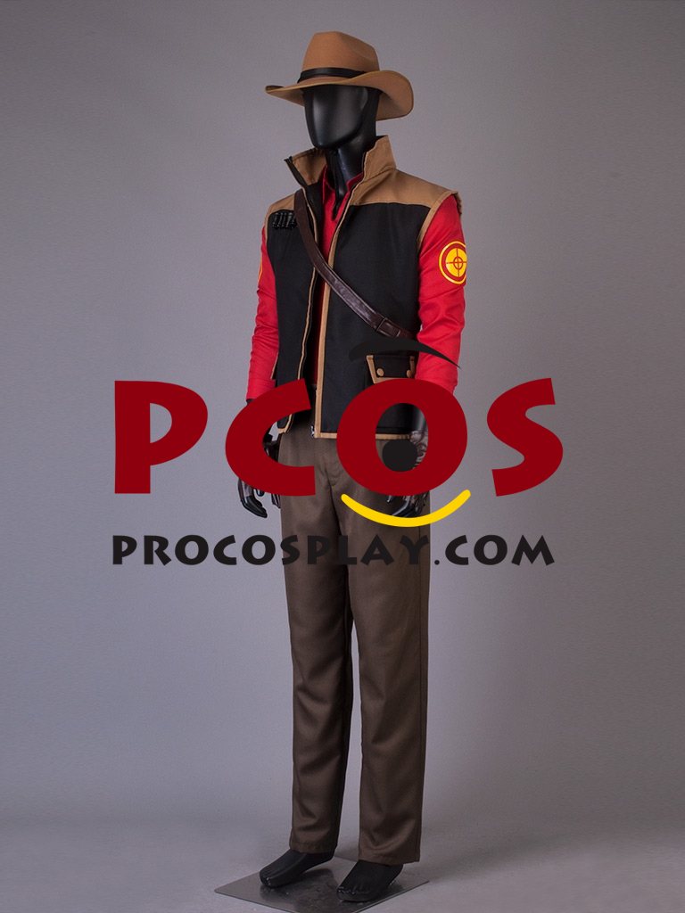Team Fortress 2 Sniper Red Cosplay Costume mp000649