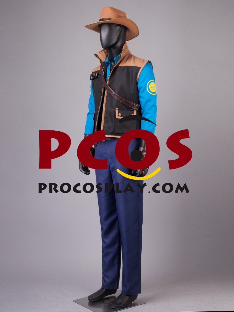 Team Fortress 2 Sniper Blue Cosplay Costume mp000650