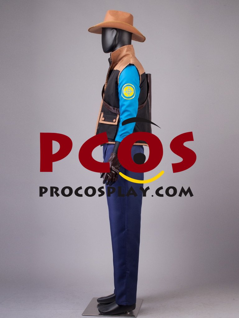 Team Fortress 2 Sniper Blue Cosplay Costume mp000650