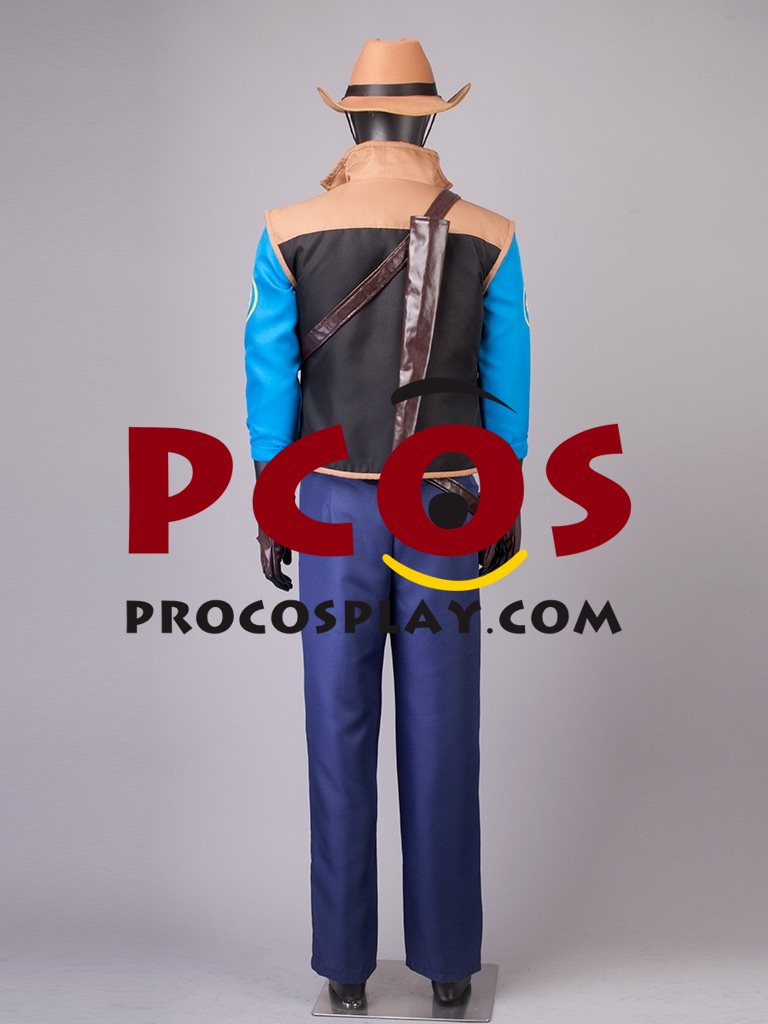 Team Fortress 2 Sniper Blue Cosplay Costume mp000650