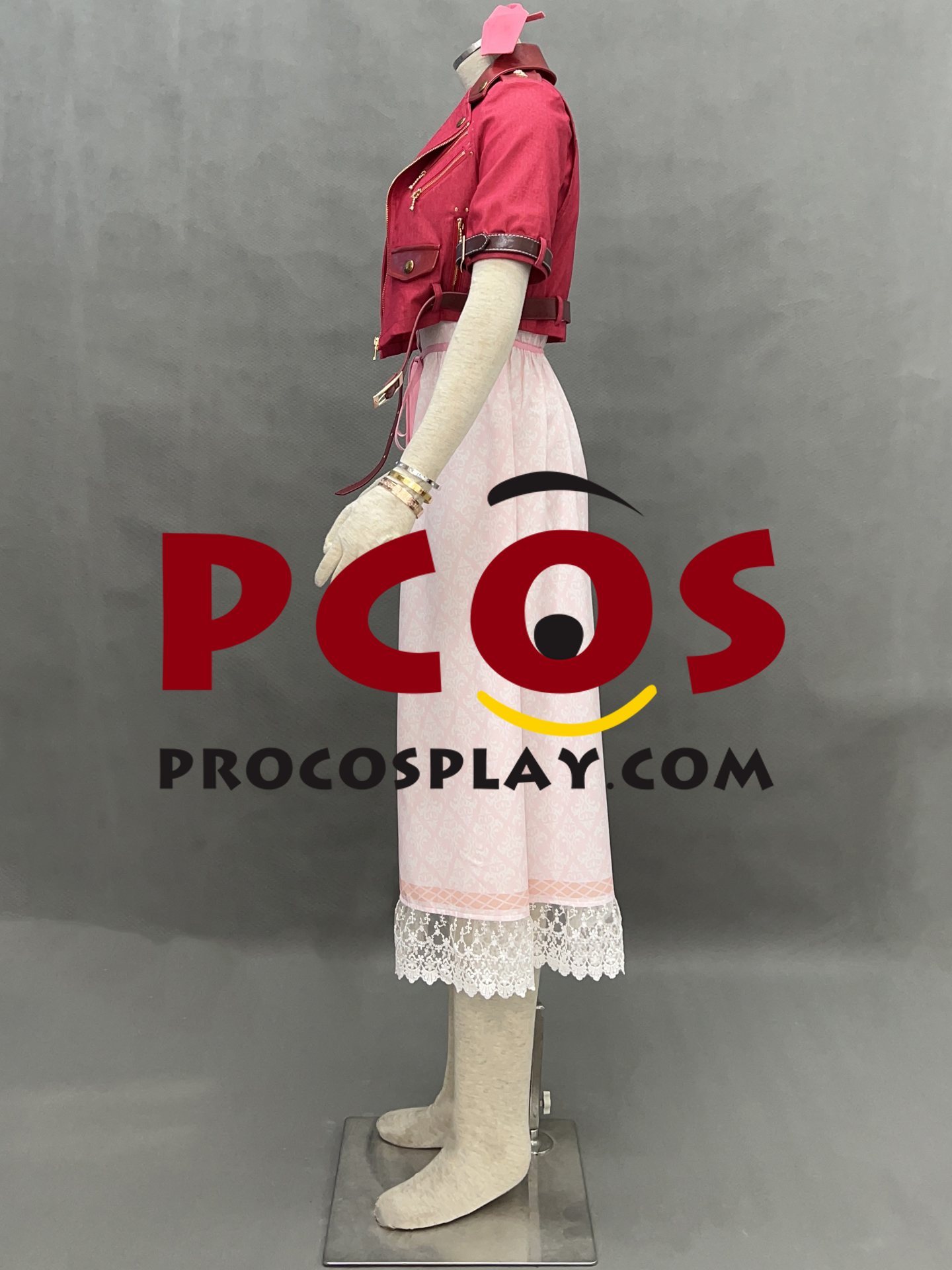Final Fantasy VII Aerith Gainsborough Cosplay Costume C08279