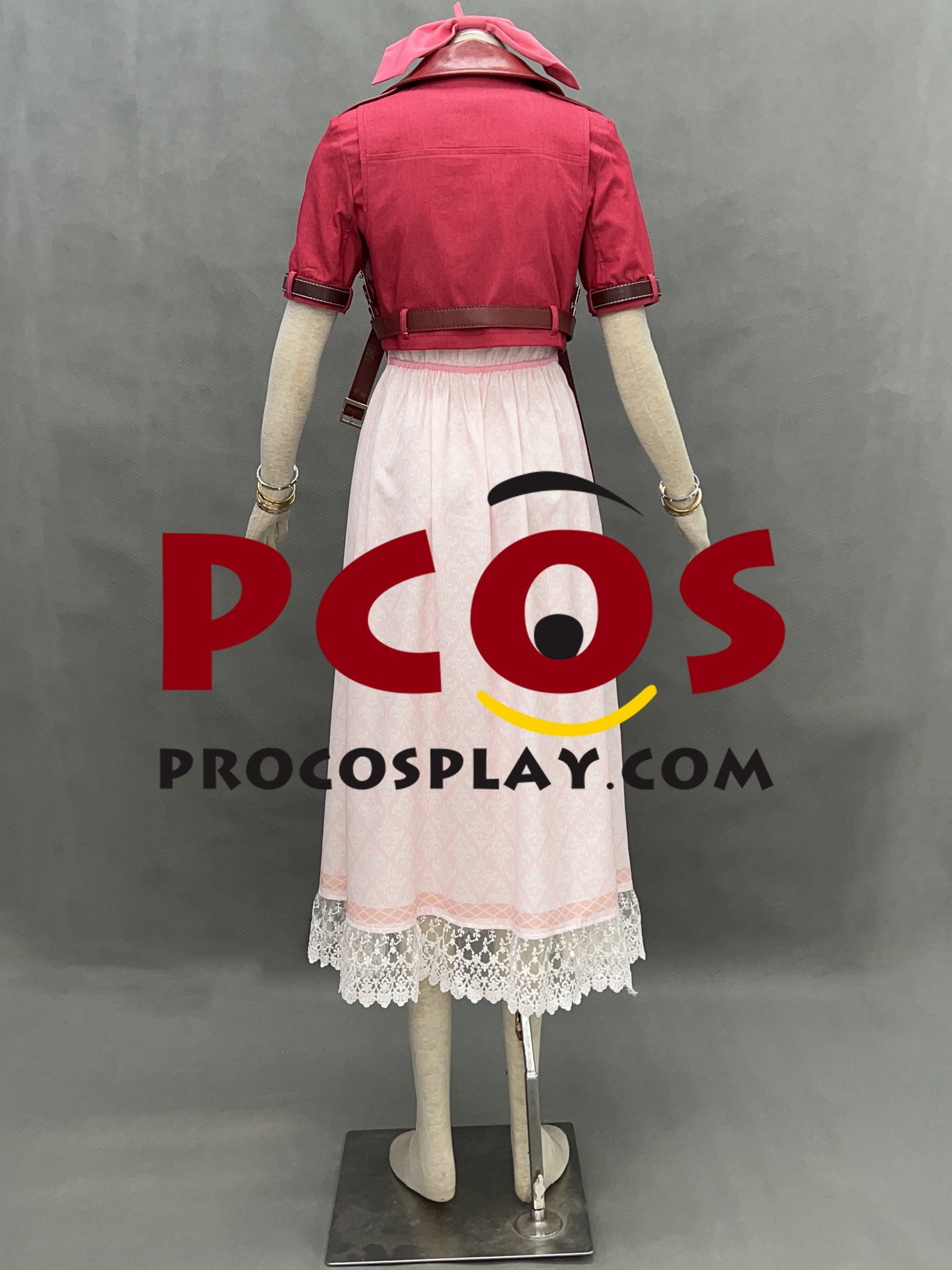 Final Fantasy VII Aerith Gainsborough Cosplay Costume C08279