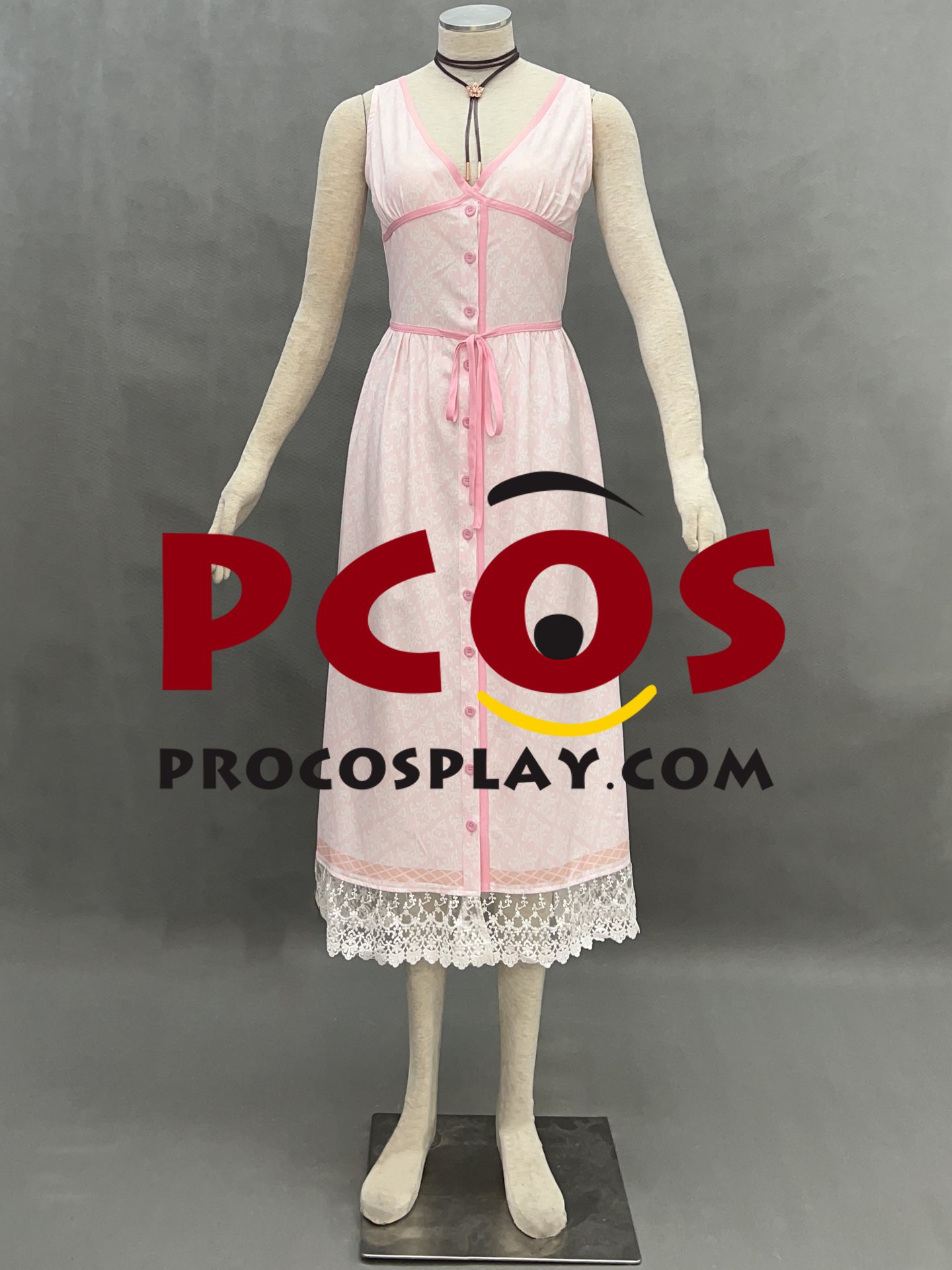 Final Fantasy VII Aerith Gainsborough Cosplay Costume C08279