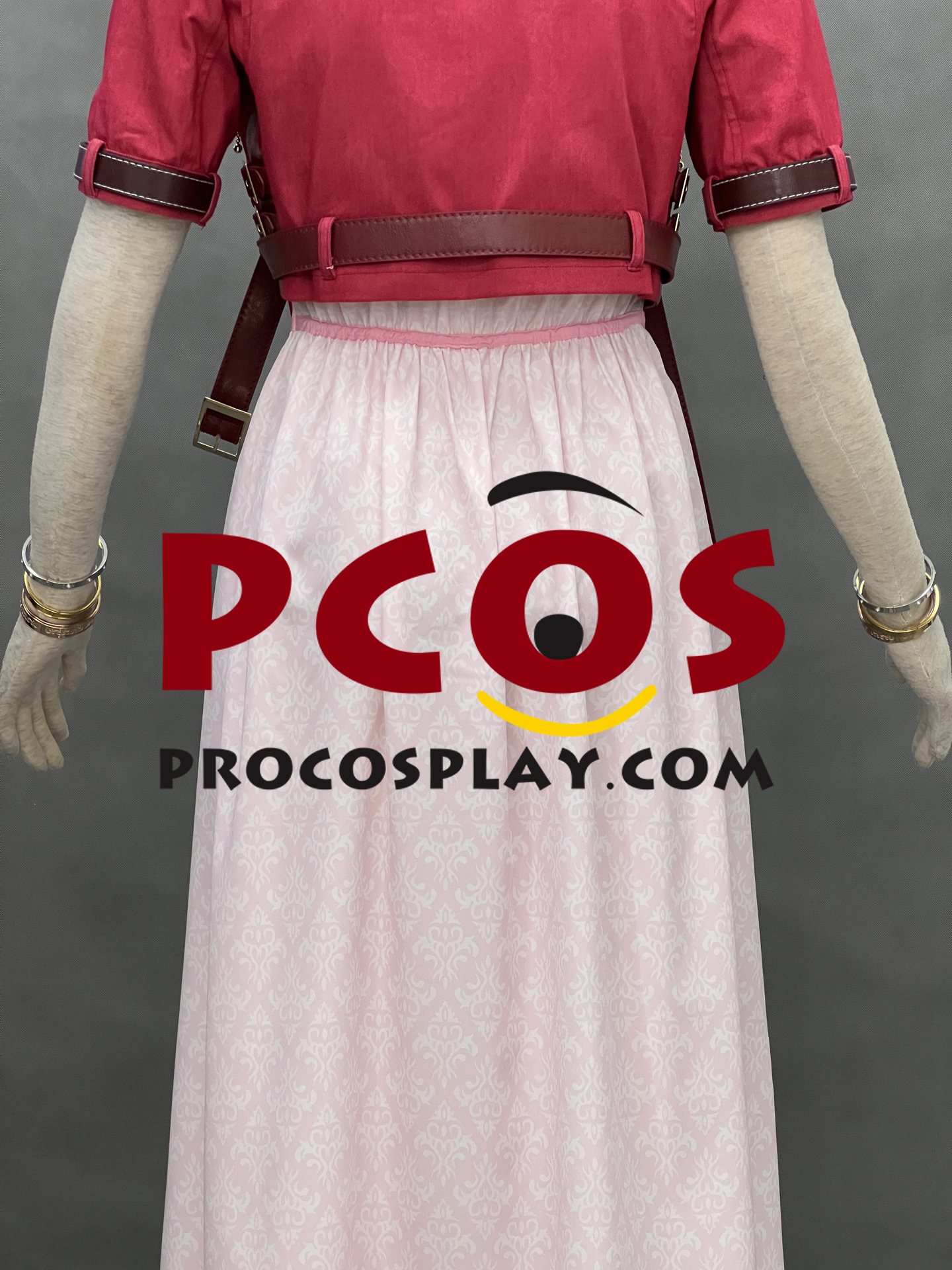 Final Fantasy VII Aerith Gainsborough Cosplay Costume C08279