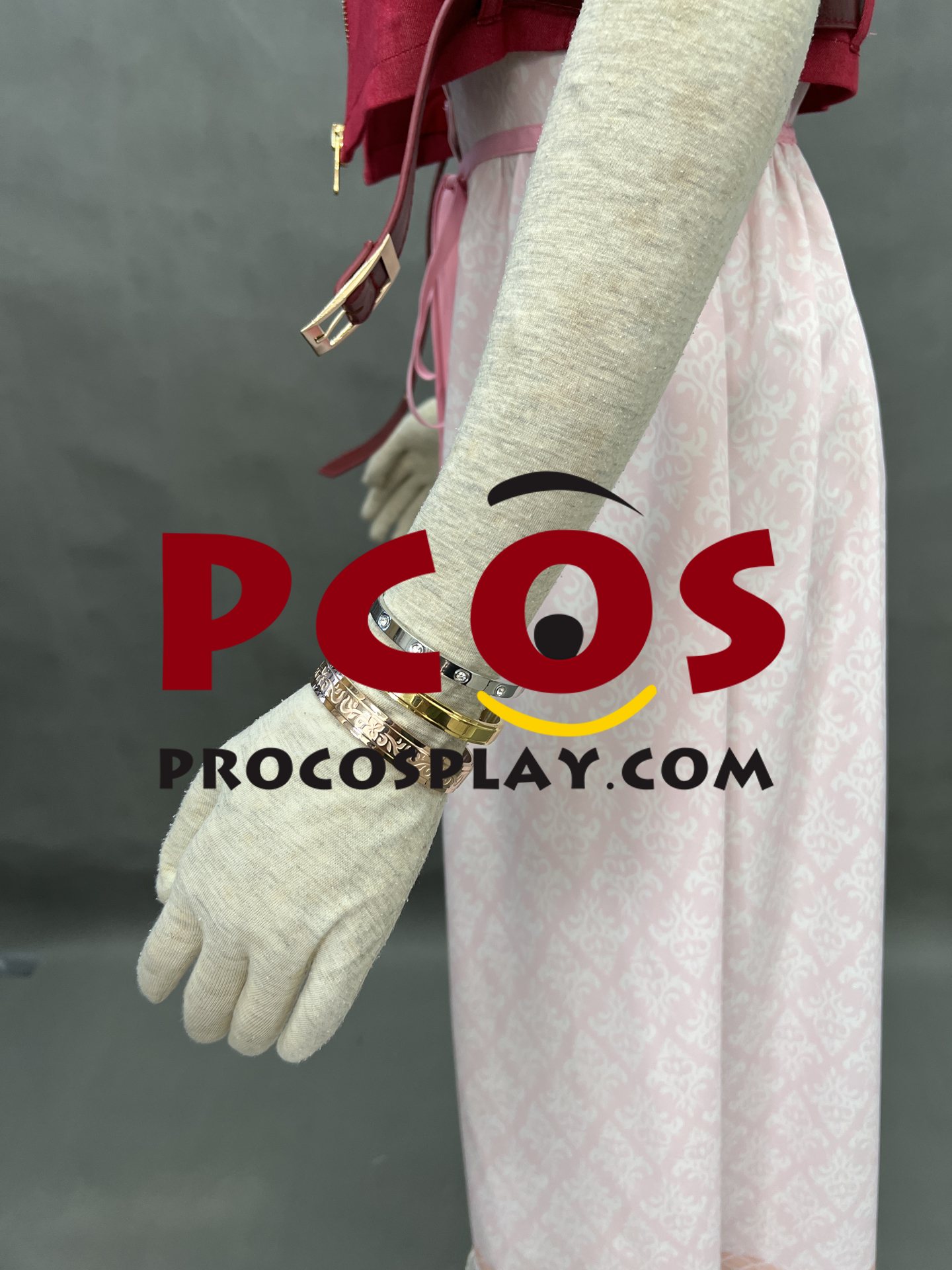 Final Fantasy VII Aerith Gainsborough Cosplay Costume C08279