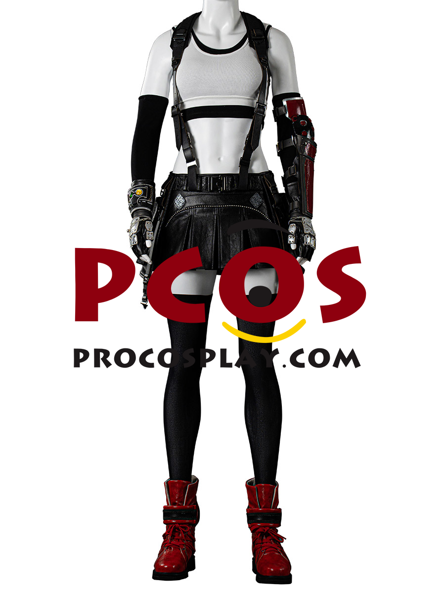 Ready to Ship Final Fantasy VII Rebirth Tifa Lockhart Cosplay Costume C09142 AA+ (image for) Ready to Ship Final Fantasy VII Rebirth Tifa Lockhart Cosplay Costume C09142 AA+