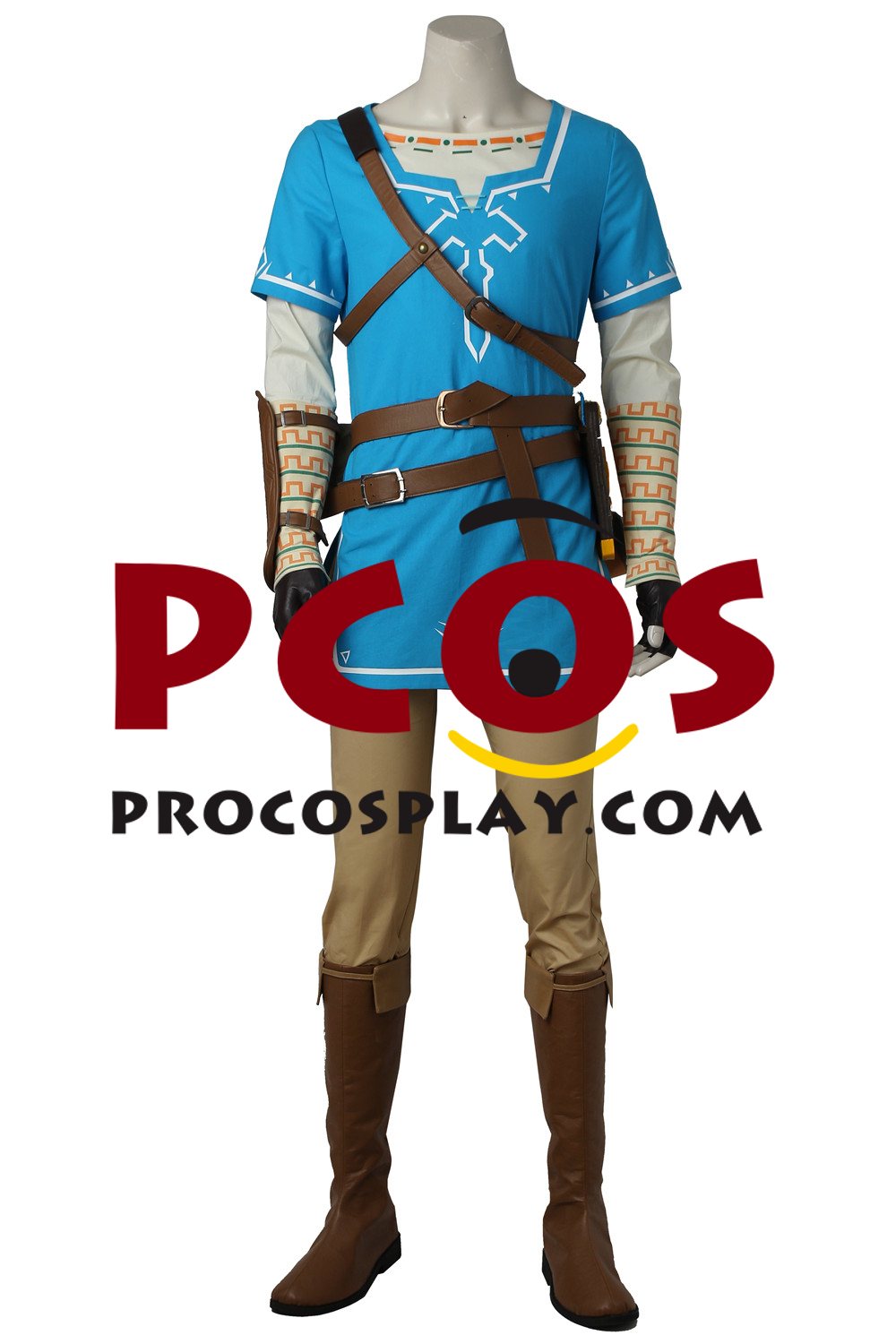 (image for) The Legend of Zelda: Breath of the Wild Link Champion's Tunic Upgraded Version Cosplay Costume C08021S