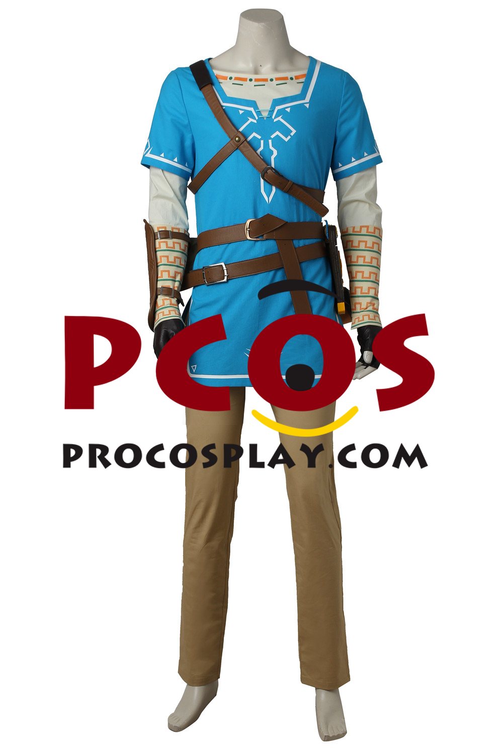 The Legend of Zelda: Breath of the Wild Link Champion's Tunic Upgraded Version Cosplay Costume C08021S