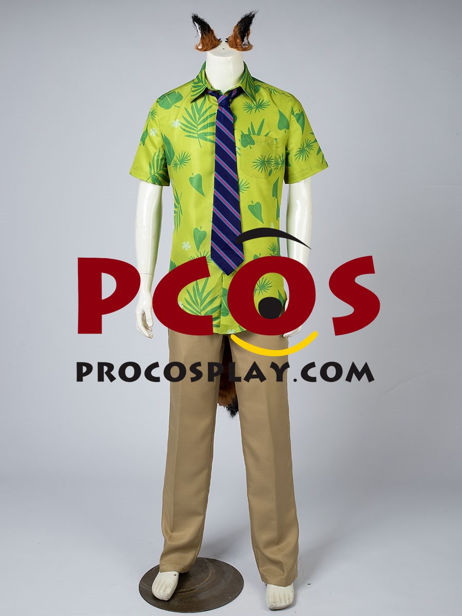 Zootopia Zootropolis Fox Nick Cosplay Costume mp004328