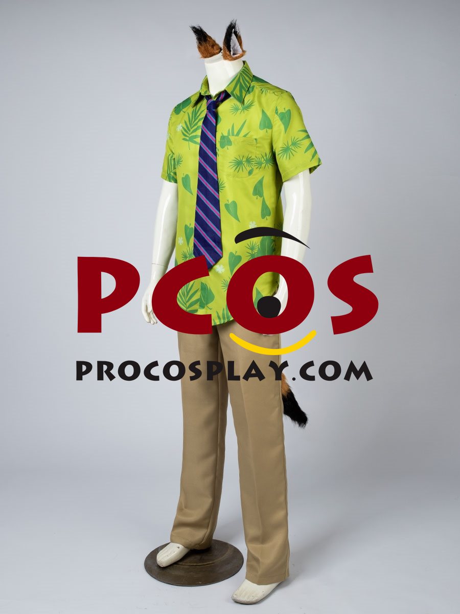 Zootopia Zootropolis Fox Nick Cosplay Costume mp004328
