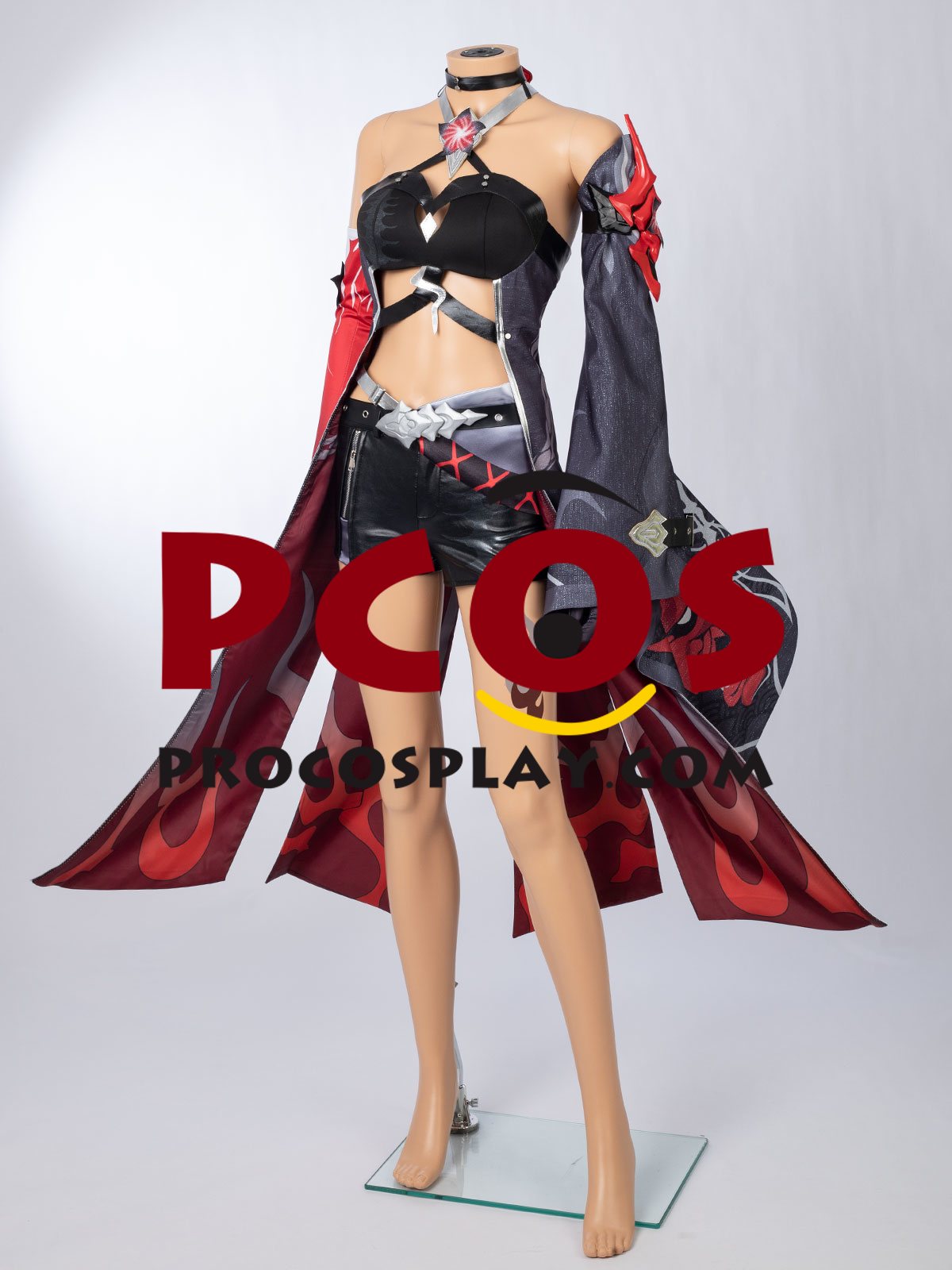 Game Honkai: Star Rail Raiden Bosenmori Mei Cosplay Costume C09025E-B Red Version