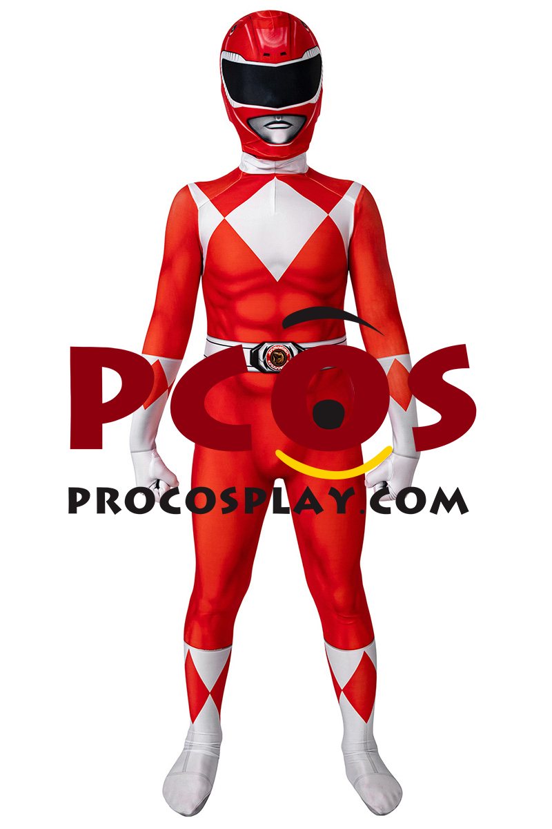 Rangers Power Rangers Tyranno Ranger Geki Cosplay Jumpsuit for Kids C00505 (image for) Rangers Power Rangers Tyranno Ranger Geki Cosplay Jumpsuit for Kids C00505