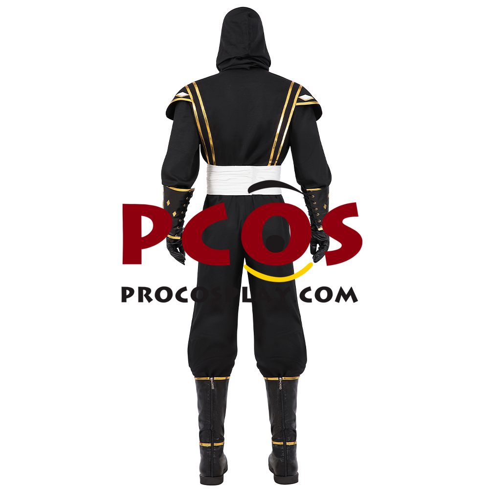 Movie Mighty Morphin Power Rangers Zack Black Ranger Ninja Cosplay Costume C08796