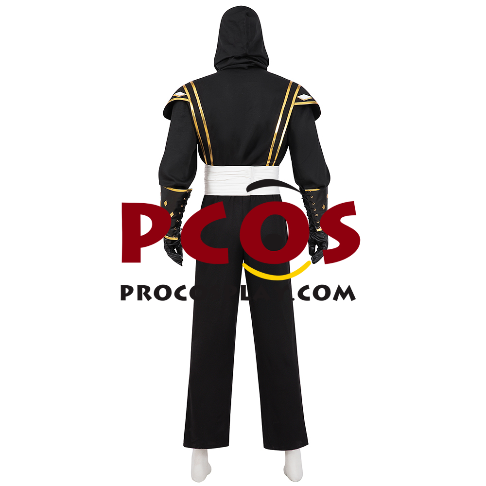 Movie Mighty Morphin Power Rangers Zack Black Ranger Ninja Cosplay Costume C08796