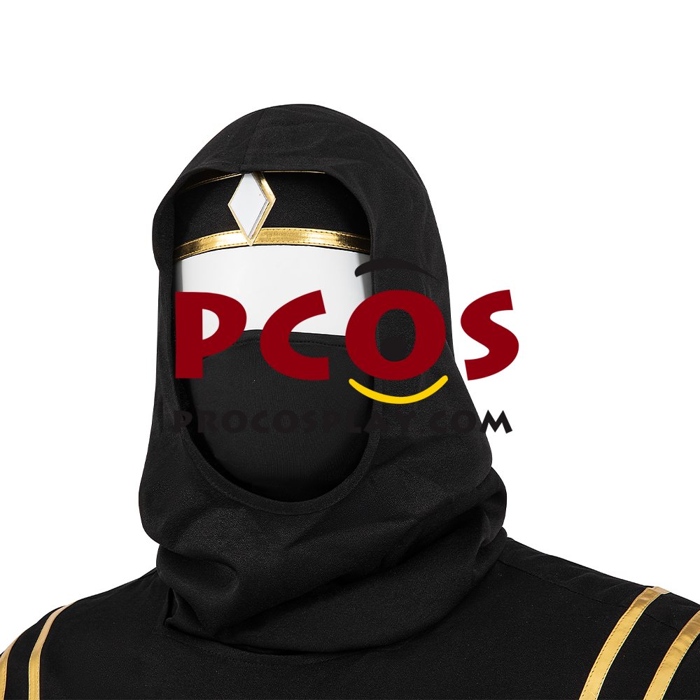 Movie Mighty Morphin Power Rangers Zack Black Ranger Ninja Cosplay Costume C08796
