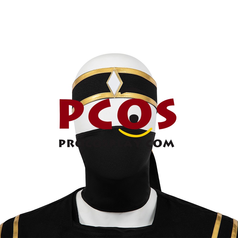 Movie Mighty Morphin Power Rangers Zack Black Ranger Ninja Cosplay Costume C08796