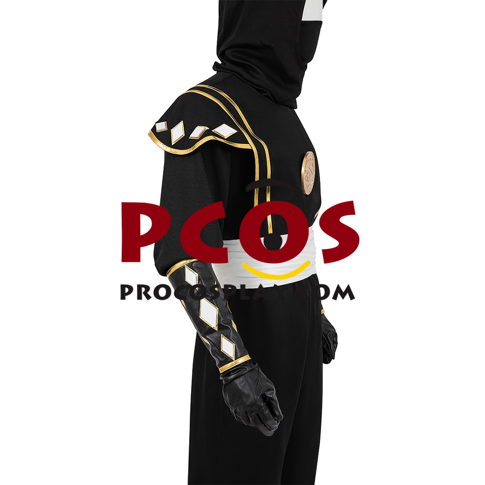Movie Mighty Morphin Power Rangers Zack Black Ranger Ninja Cosplay Costume C08796
