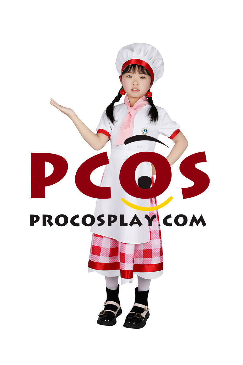 Princess Peach: Showtime Pastry Chef Peach Cosplay Costume Child Version C08957 (image for) Princess Peach: Showtime Pastry Chef Peach Cosplay Costume Child Version C08957