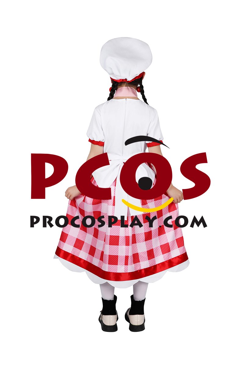 Princess Peach: Showtime Pastry Chef Peach Cosplay Costume Child Version C08957