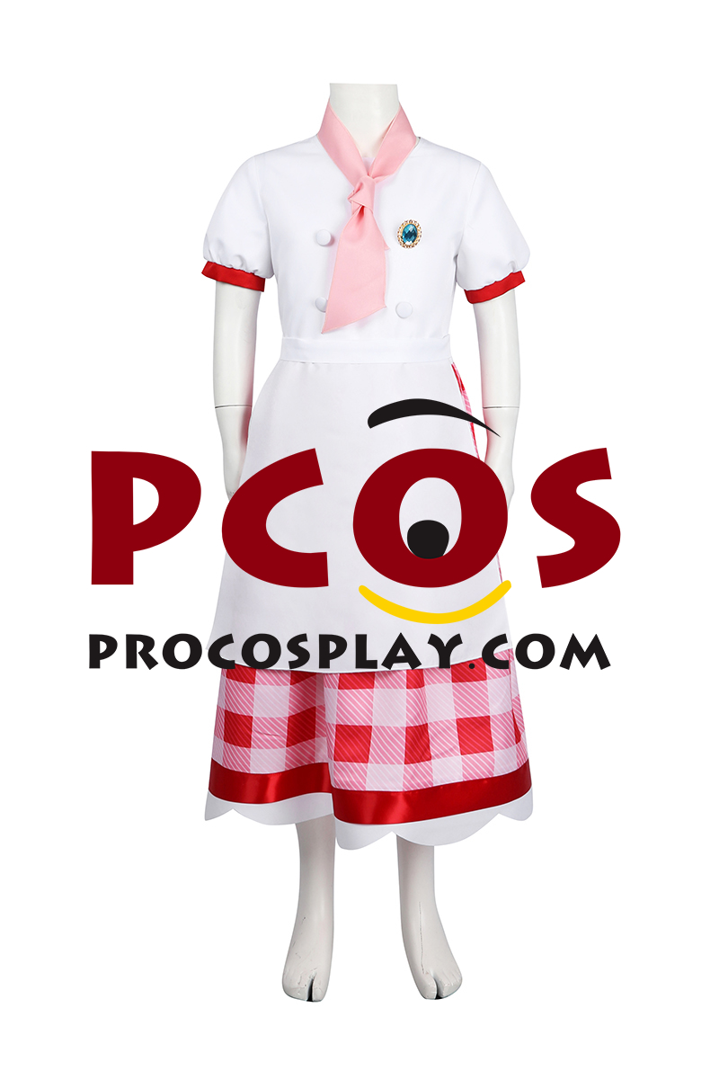 Princess Peach: Showtime Pastry Chef Peach Cosplay Costume Child Version C08957
