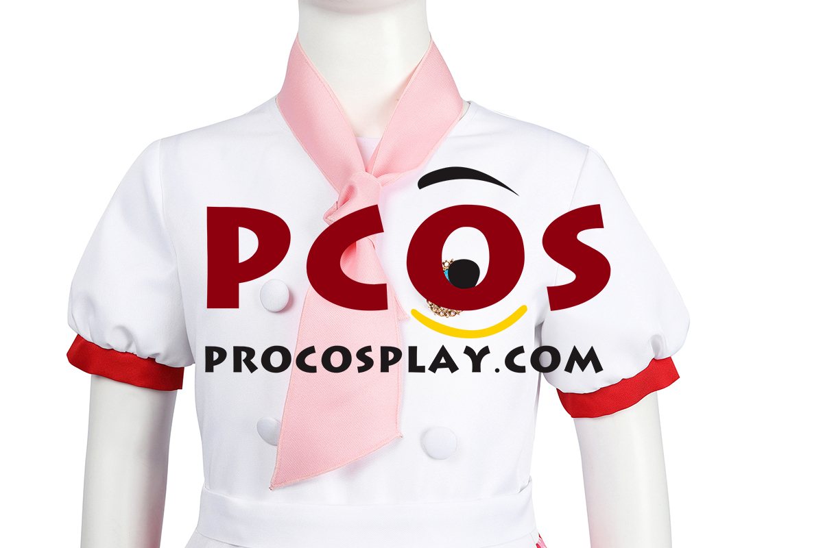 Princess Peach: Showtime Pastry Chef Peach Cosplay Costume Child Version C08957