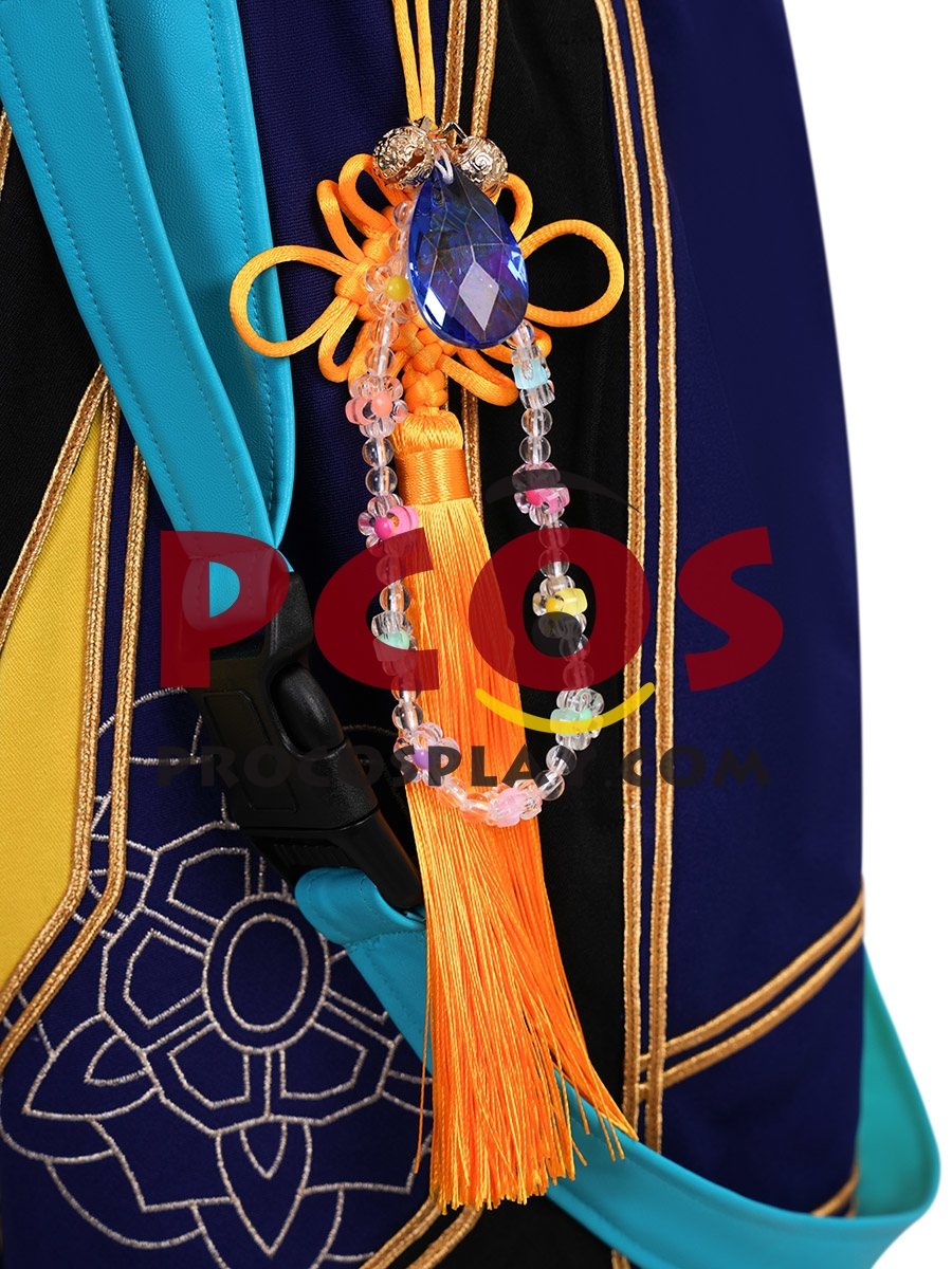Ready to Ship Teal Black Wide-Leg Costume PU Version C09726