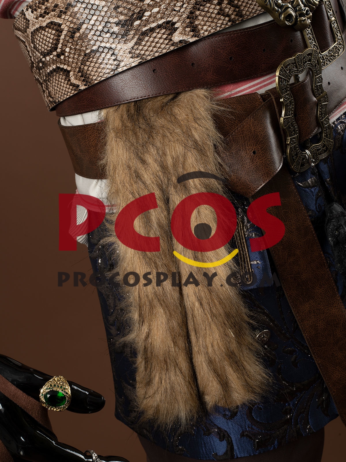 Ready to Ship Pirates of the Caribbean 5 Captain Jack Sparrow Cosplay Costume C09129 Upgraded Version