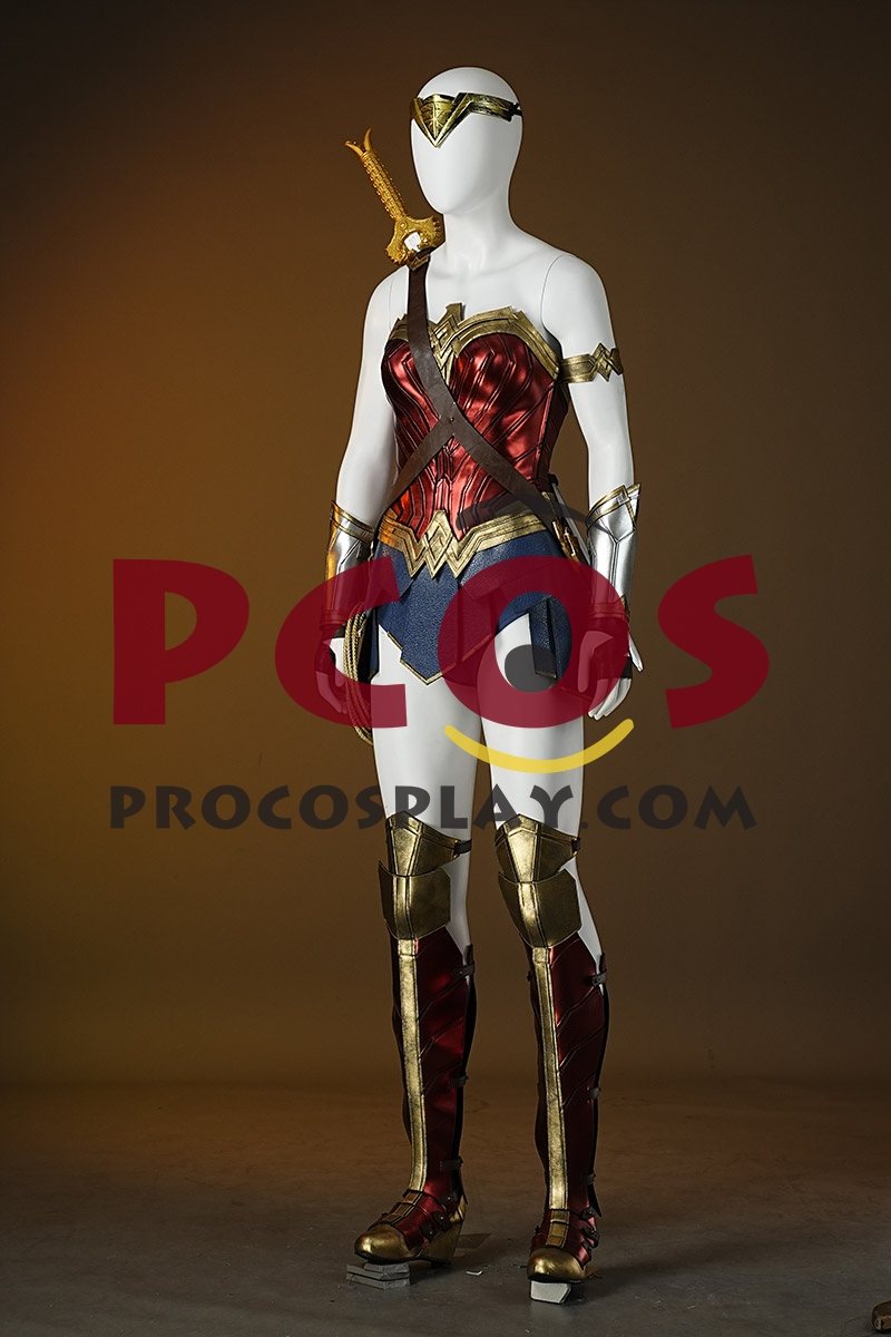Ready to Ship Red Gold Warrior Costume C09297S Extreme Version