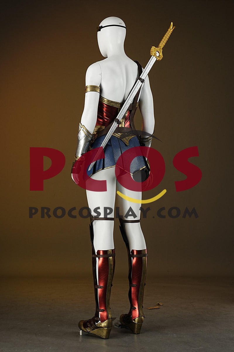 Ready to Ship Red Gold Warrior Costume C09297S Extreme Version