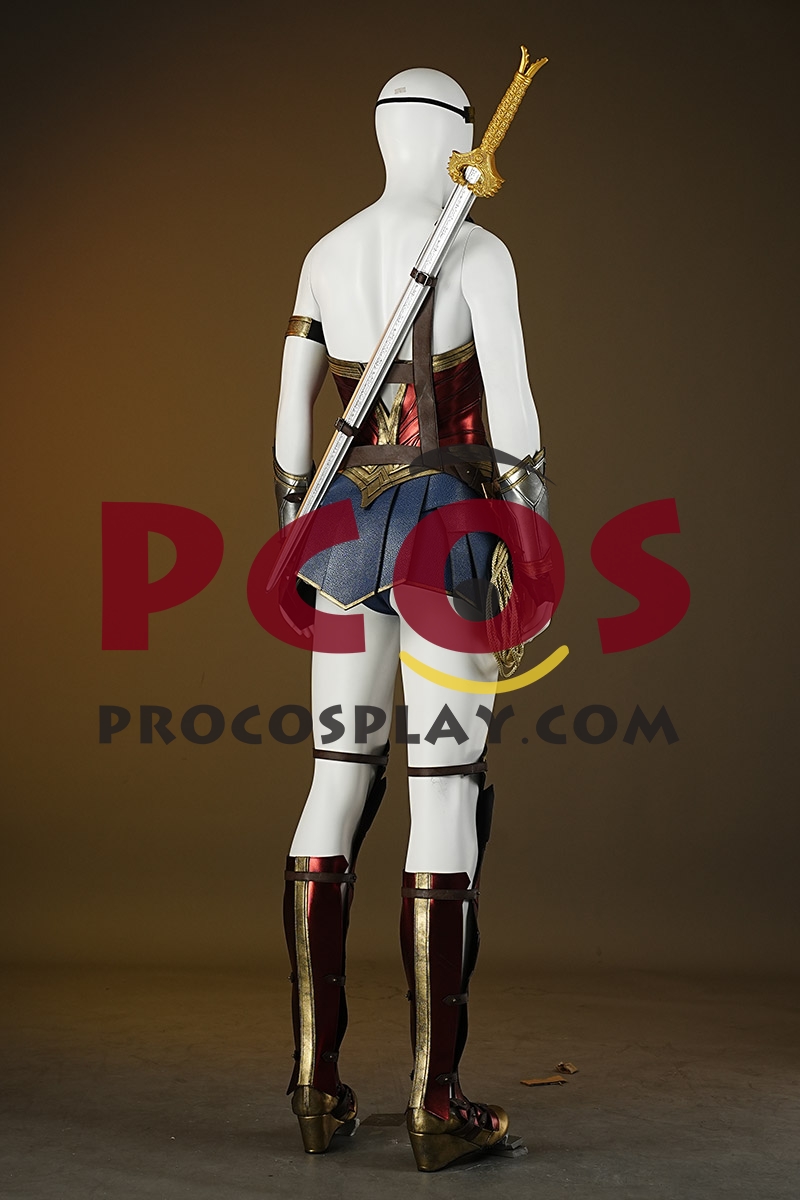 Ready to Ship Red Gold Warrior Costume C09297S Extreme Version