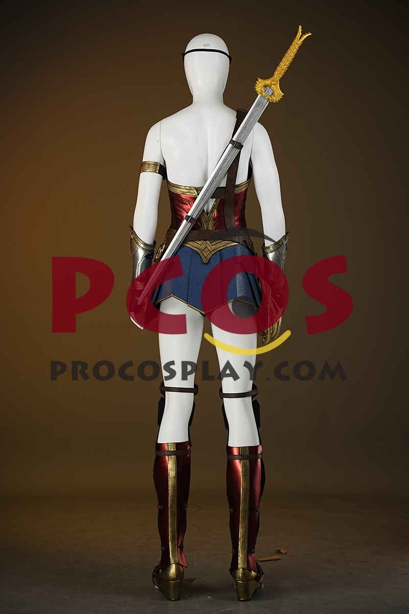 Ready to Ship Red Gold Warrior Costume C09297S Extreme Version
