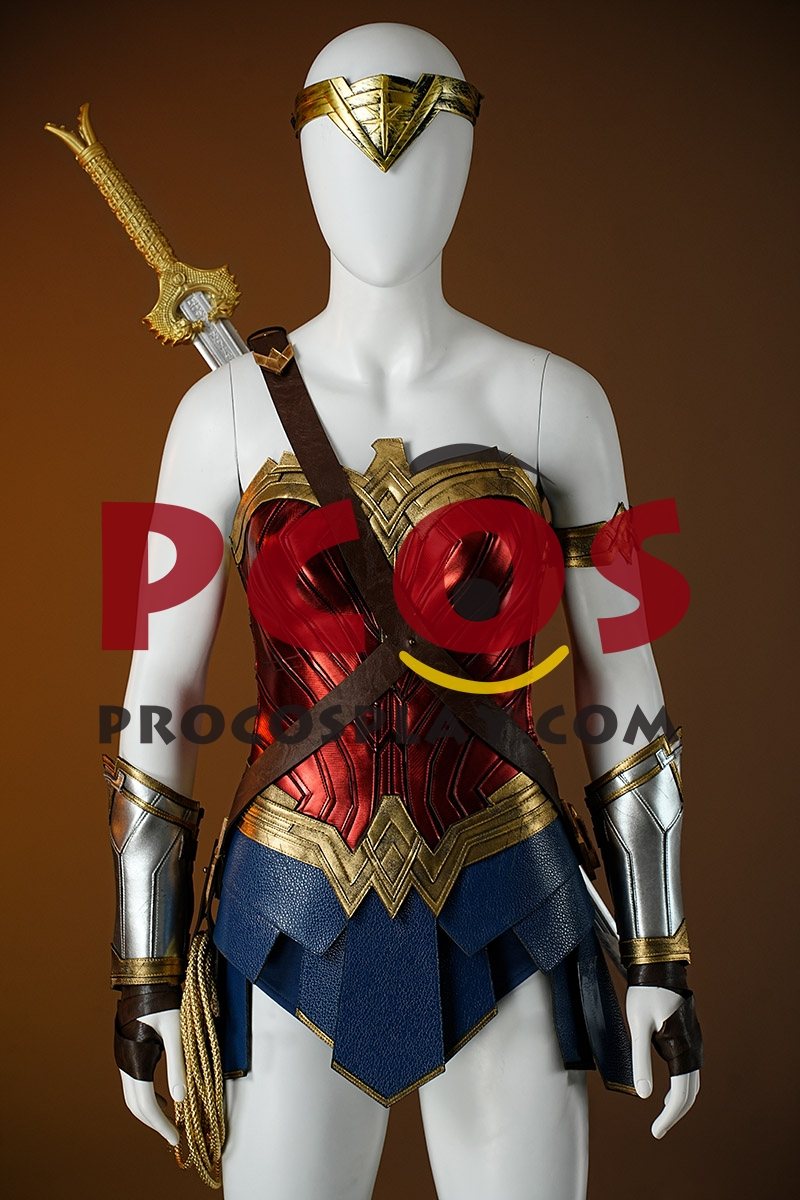 Ready to Ship Red Gold Warrior Costume C09297S Extreme Version