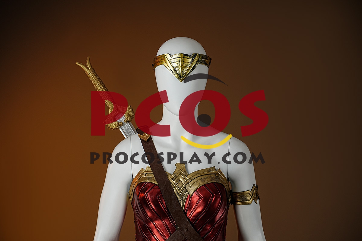Ready to Ship Red Gold Warrior Costume C09297S Extreme Version