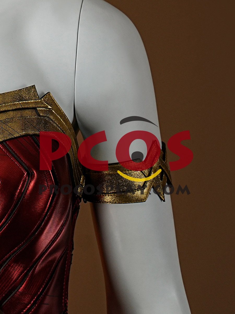 Ready to Ship Red Gold Warrior Costume C09297S Extreme Version