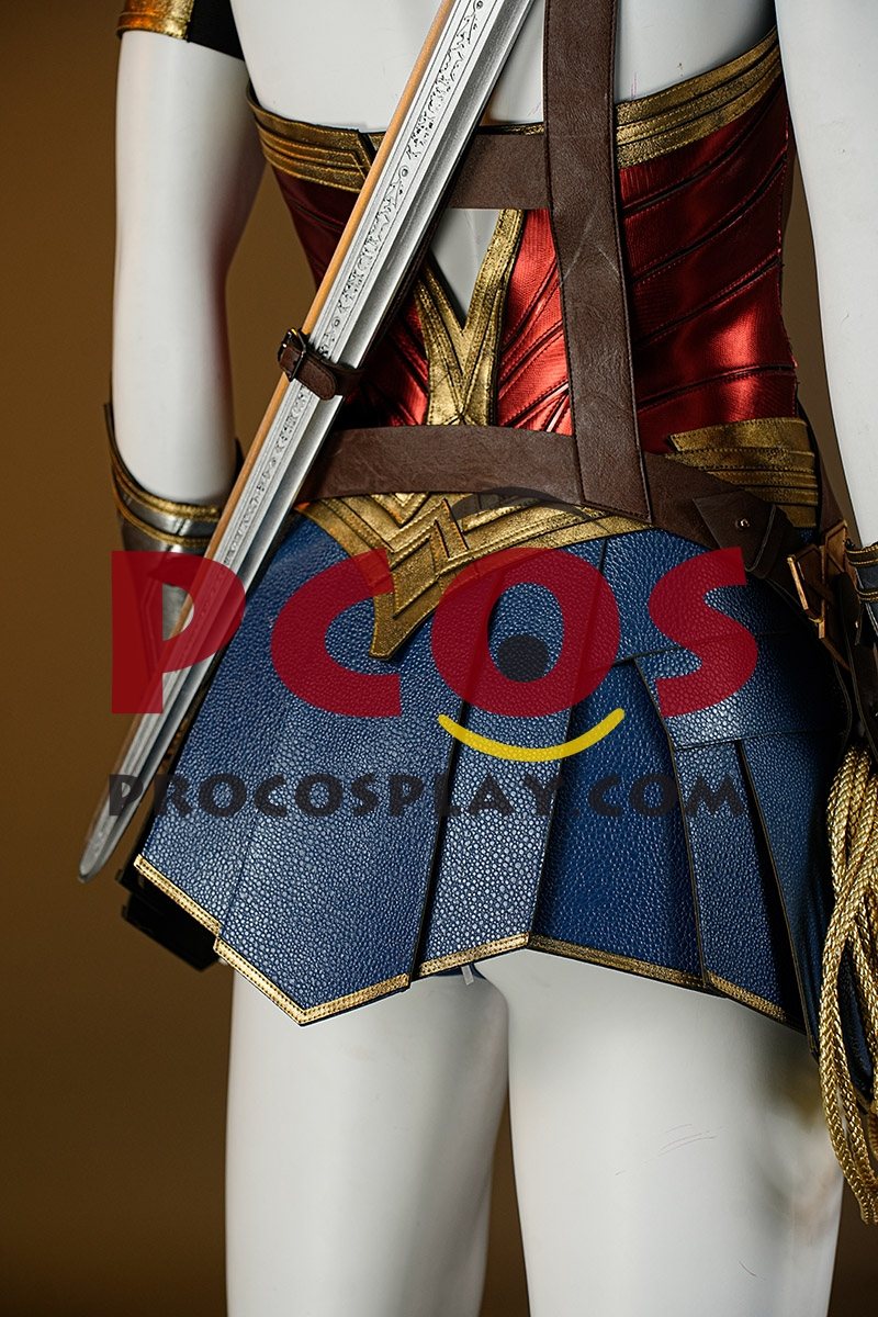 Ready to Ship Red Gold Warrior Costume C09297S Extreme Version
