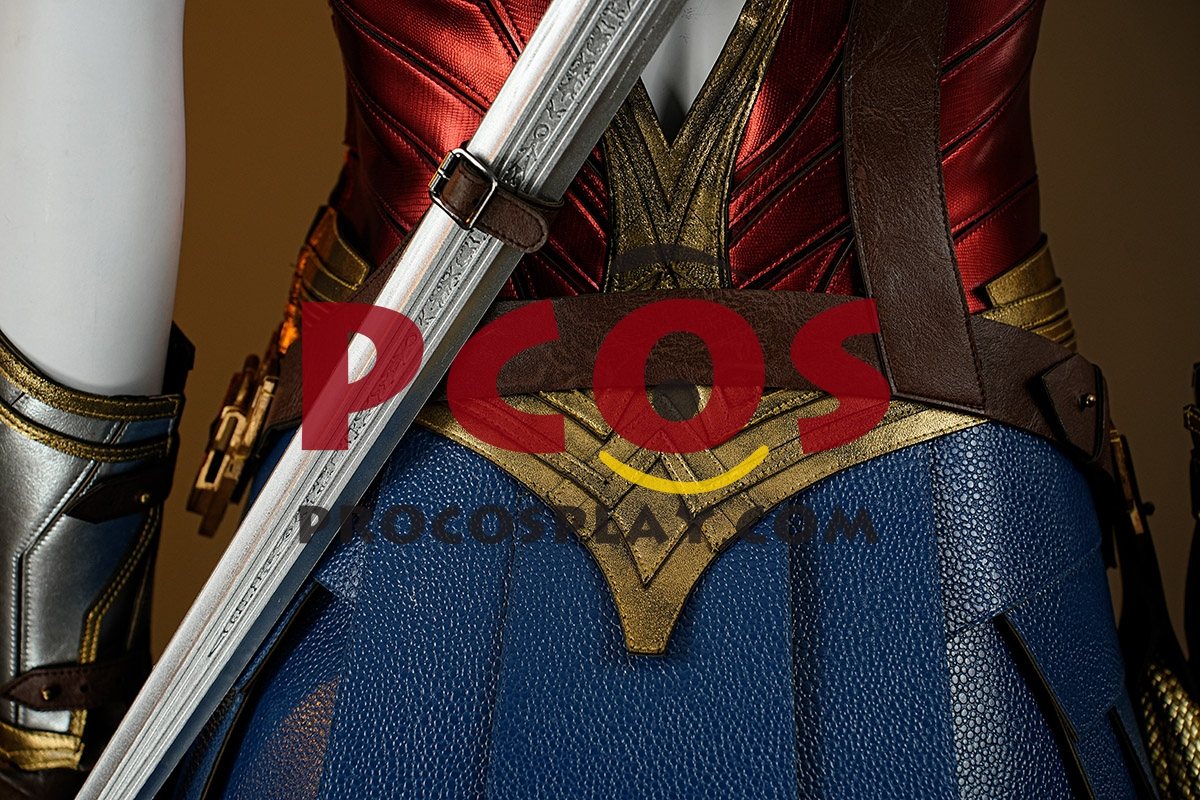 Ready to Ship Red Gold Warrior Costume C09297S Extreme Version