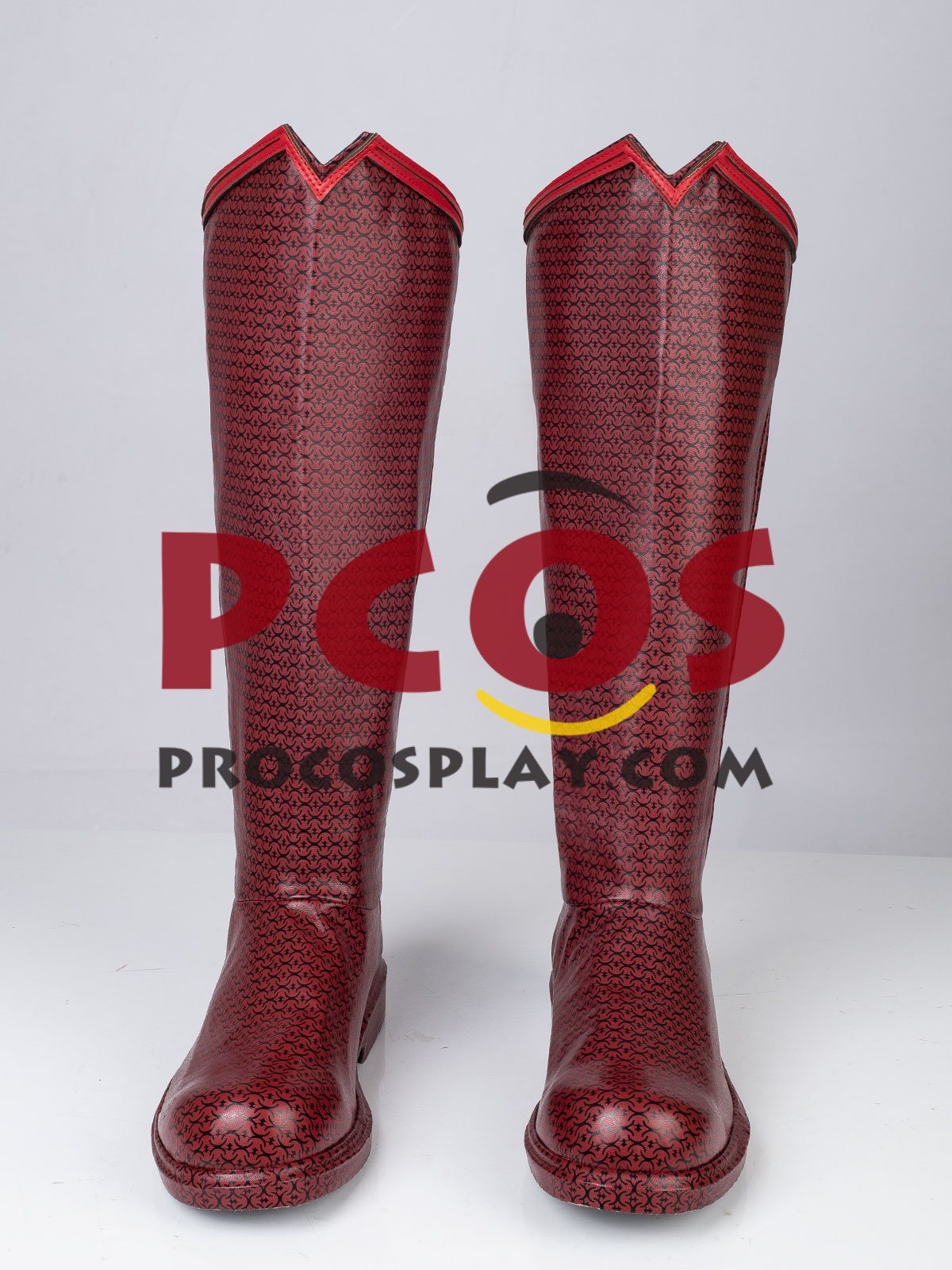 Dark Red Fighting Cosplay Boots Extreme Version Y09220S/C09220S