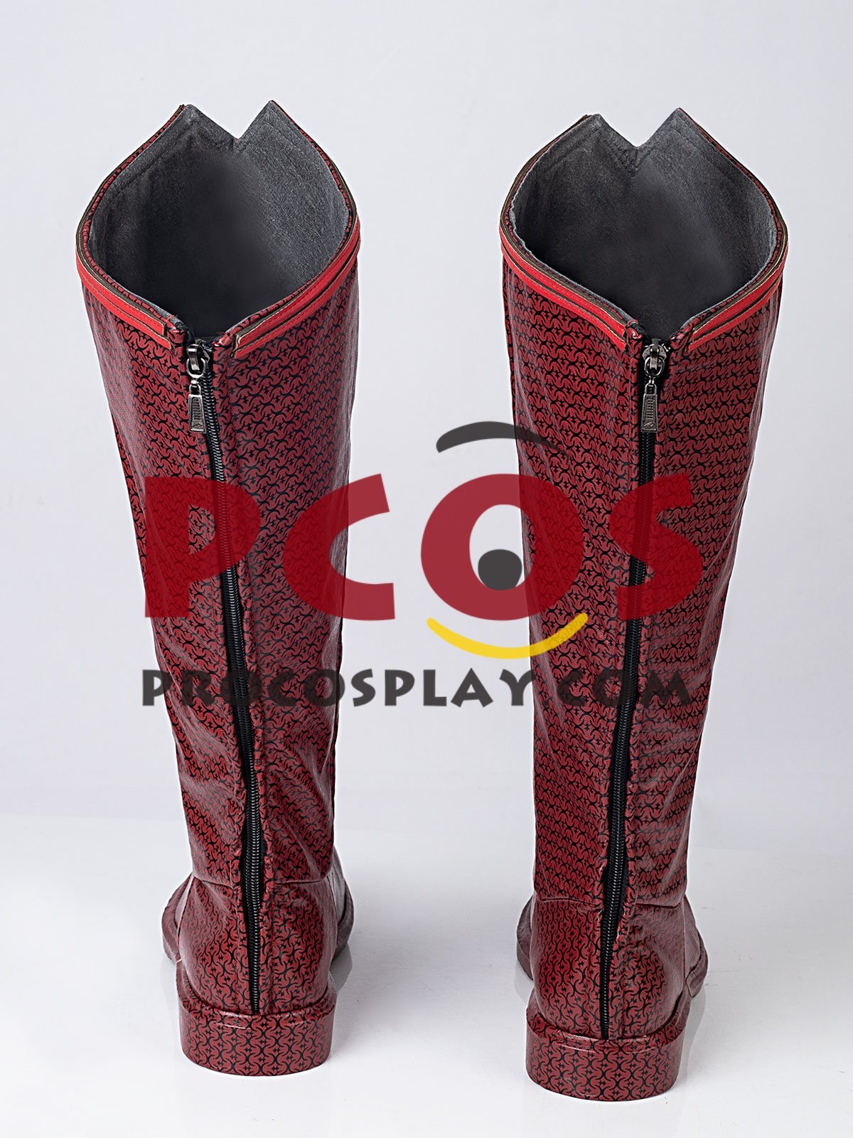 Dark Red Fighting Cosplay Boots Extreme Version Y09220S/C09220S