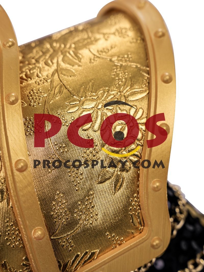 Ready to Ship White Black Gold Sequin Warrior Costume C09519