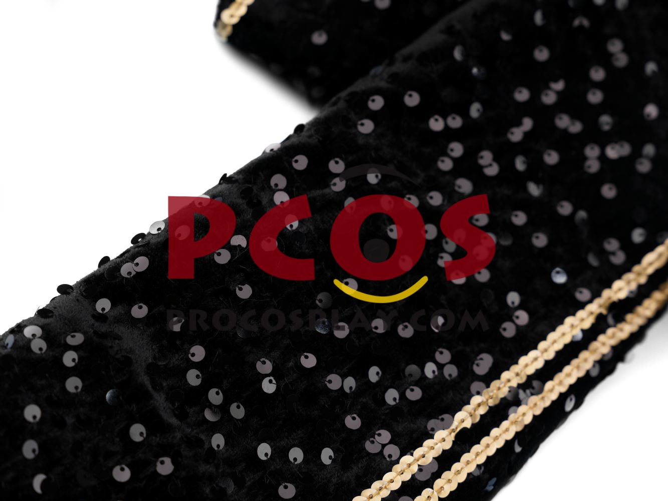 Ready to Ship White Black Gold Sequin Warrior Costume C09519
