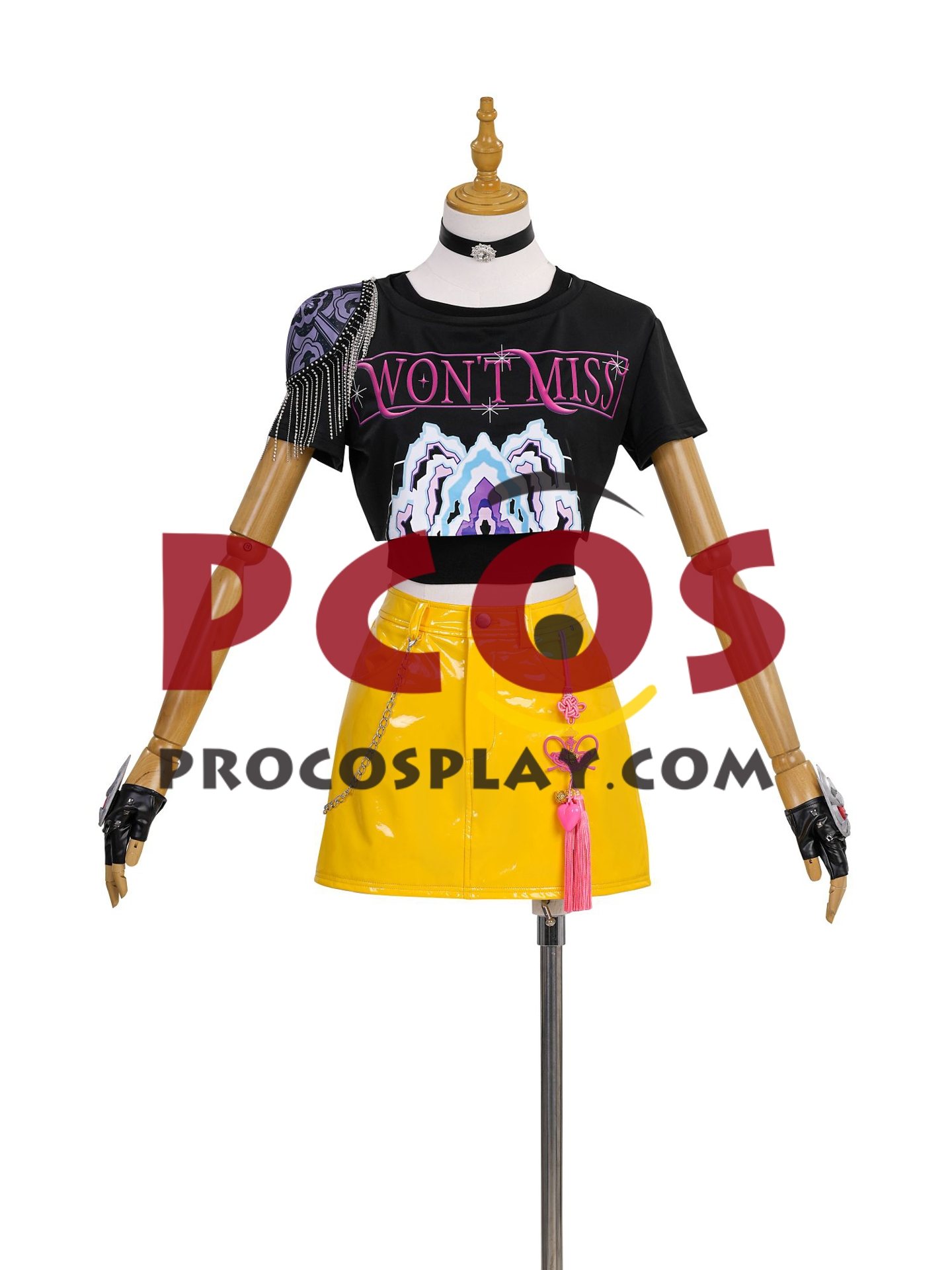 (image for) Ready to Ship Black Yellow Stage Costume C09548